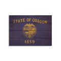 Wile E. Wood 20 x 14 in. Oregon State Flag Wood Art FLOR-2014